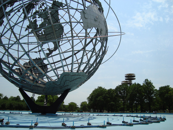 Unisphere, with NYS Pavilion in background